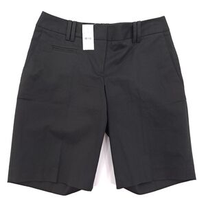 Ann Taylor LOFT 'Julie' Women's Black Chino Shorts Cotton Spandex Stretch Size 0